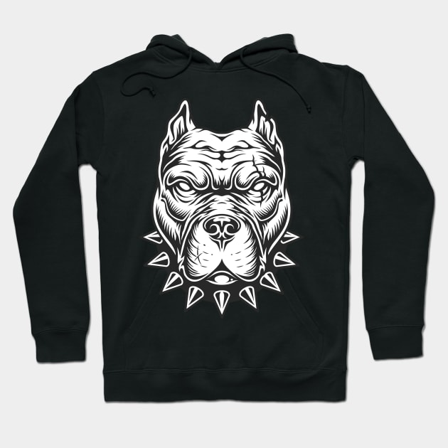 The pitbull face hoodie hotsell